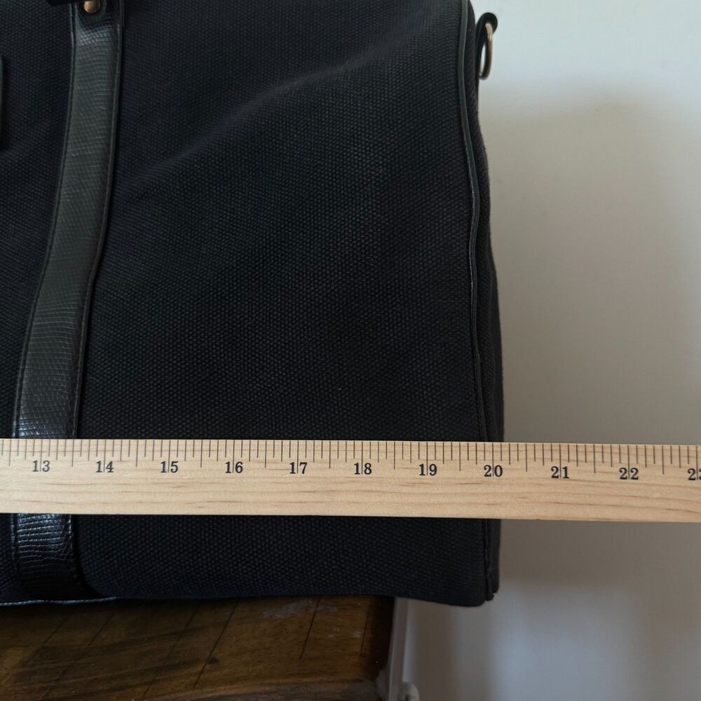 Vintage Y2K Victoria’s Secret Black Canvas Weekender Duffel Bag - Picture 12 of 16